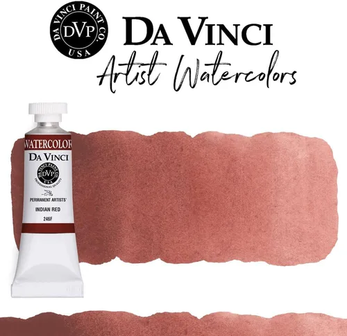 Miniatura 49 de DA VINCI PAINTS Pintura Acuarela Profesional para Artistas, Alizarin Crimson (Quinacridone), 37ml Índigo