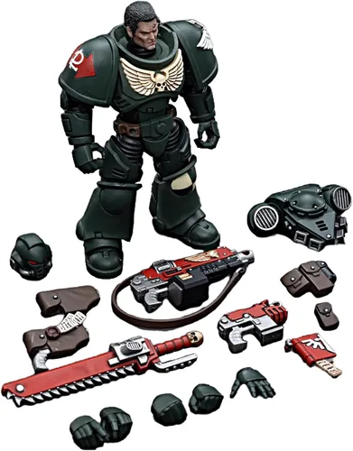 Miniatura 3 de JOYTOY Warhammer - Figuras de acción 40K 1/18 Dark Angels Intercessors, 4 unidades, modelo coleccionable para niños de 15 años o más, 4.8 pulgadas
