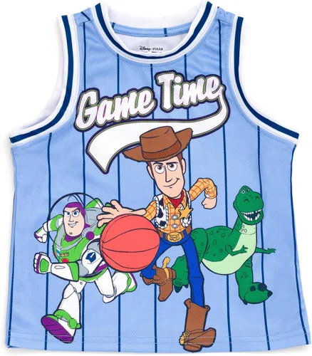 Miniatura 5 de Conjunto de playera y pantalones cortos de baloncesto para niños de Disney – Atuendo deportivo para niños pequeños y grandes (2T-10/12)