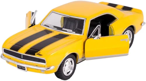 KiNSMART - 1967 Chevrolet Chevy Camaro Z28 5 "escala 1:37 de metal fundido a presión modelo de juguete clásico Muscle Car (4 juegos)