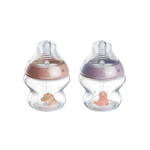 Miniatura 10 de Tommee Tippee Natural Start - Biberones anticólicos de 5 onzas sin BPA para bebés, 0+ meses, tetina de flujo lento similar al pecho, Paquete