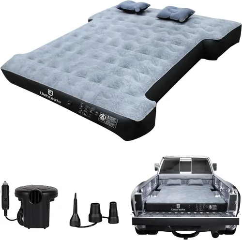 Miniatura 26 de Colchón de aire Umbrauto para camas de camión cortas de tamaño completo de 5.5-5.8 pies, colchón de aire inflable para tienda de camión con bomba