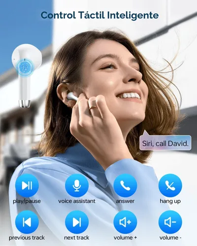 Miniatura 5 de KTGEE Auriculares inalámbricos Bluetooth 5.3, reproducción de 40 horas, auriculares estéreo con pantalla LED, estuche de carga IPX7, auriculares