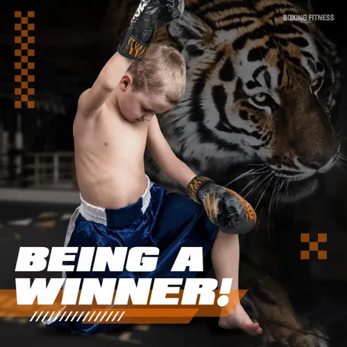 Miniatura 3 de Guantes de boxeo para niños con envolturas de mano para niñas y niños de 3 a 8 años, juego de boxeo de entrenamiento, guantes de golpeo Naranja
