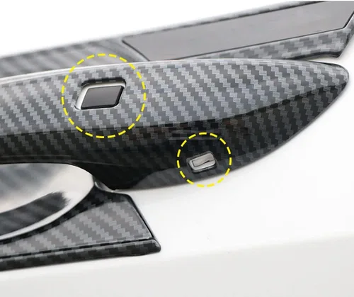 Miniatura 6 de 8 piezas de plástico ABS para exterior de la manija de la puerta, marco del cuenco, accesorios de decoración para Hyundai Elantra 2021 2022 2023