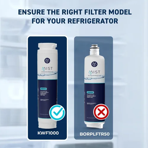 Miniatura 2 de Mist Filtro de agua de repuesto Ultra Clarity para Bosch, filtro de agua para refrigerador compatible con 644845, 9000077104, 9000194412, Haier