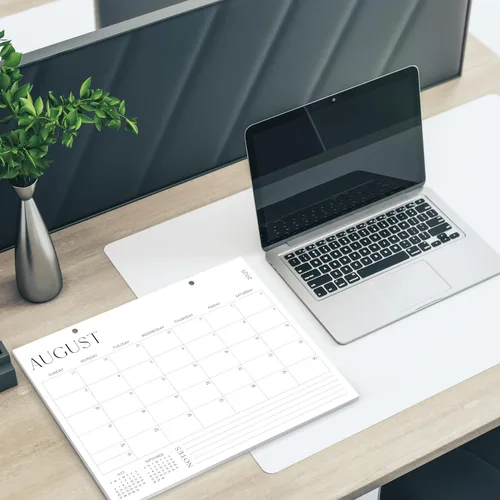 Miniatura 6 de Calendario de escritorio estético 2026, desde junio de 2025 hasta diciembre de 2026, calendario minimalista grande de escritorio/pared 2025-2026