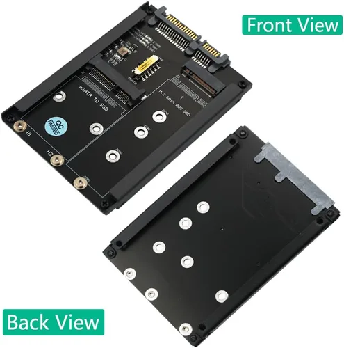 Miniatura 6 de HLT MSATA y B Key/B&M Key SSD 2 en 1 a SATA III de 2.5" con soporte de marco - Conserva mSATA SSD como unidad SATA de 0.276 in 2.5