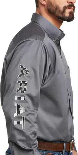 Miniatura 3 de Camisa lisa de Ariat, hecha de sarga para hombre