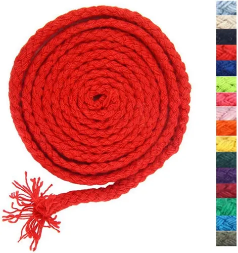 Miniatura 12 de 5 mm * 90 m Cuerda de macramé de algodón natural de 8 hebras para manualidades, hilo para tejer, para colgar en la pared y manualidades DIY (HPK)