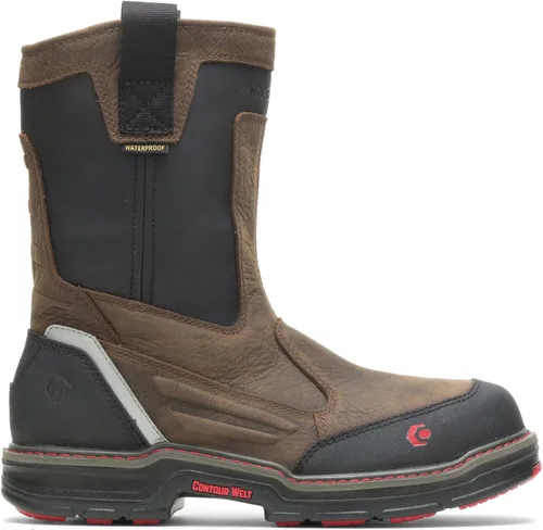 Miniatura 3 de Wolverine Overman Nano Toe - Botas de trabajo impermeables para hombre de 10 pulgadas