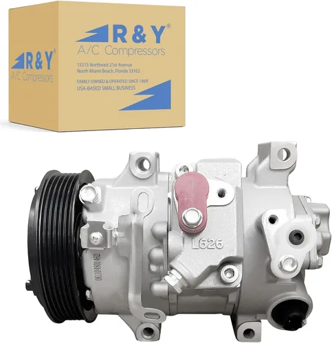RYC - Nuevo compresor de CA y embrague de A/C FH328 (se adapta a Scion xD 1.8L 2008-2014; compatible con Toyota Corolla 1.8L 2009-2010; compatible
