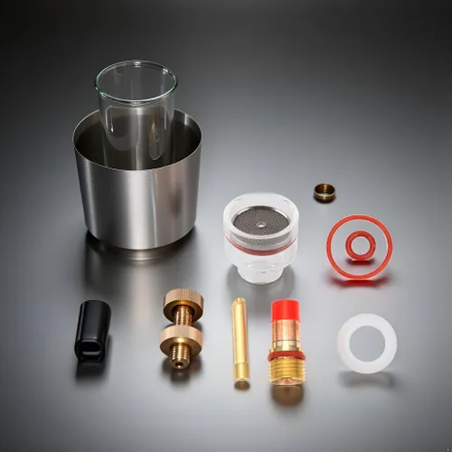 Miniatura 9 de Garosa Antorcha de lente de gas Collet Body Glass Cup Soldadura Kit de antorcha Accesorios para antorcha WP-17/18/26 Accesorios de antorcha Piezas