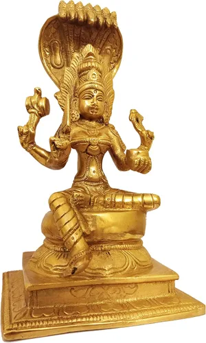 GURU JEE™ Estatua de latón de la diosa india del sur Durga Mariamman sentada para Puja Mandir Regalos Decoración del hogar