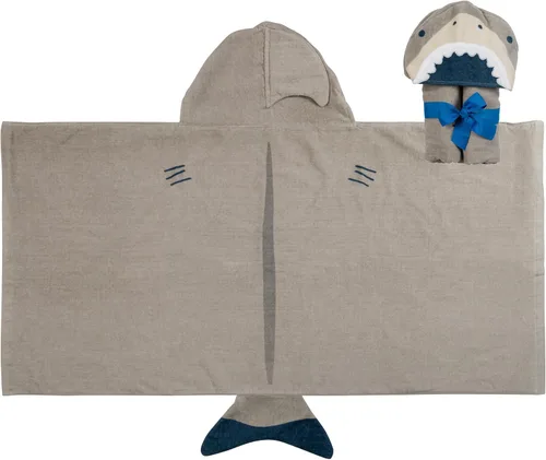 Miniatura 12 de Stephen Joseph, Toalla de playa con capucha para niños y niñas (3-8 años), toalla de baño tipo poncho con capucha, algodón suave y absorbente