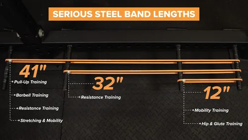 Miniatura 7 de Serious Steel Fitness Bandas de entrenamiento de resistencia de 32 pulgadas