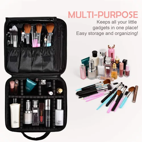 Miniatura 3 de Estuche de maquillaje de viaje, Negro