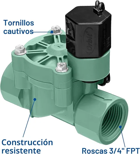 Miniatura 5 de Orbit 57280 3/4" Válvula de aspersor automático en línea de la serie L de FPT