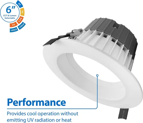 Miniatura 2 de CLR-Select - Kit de downlight LED comercial blanco de 6 pulgadas