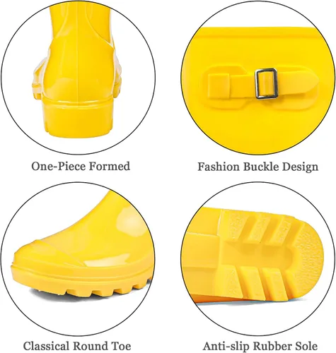 Miniatura 4 de DKSUKO Women's Tall Rain Boots Garden Boots Waterproof Wellington Rubber Boots