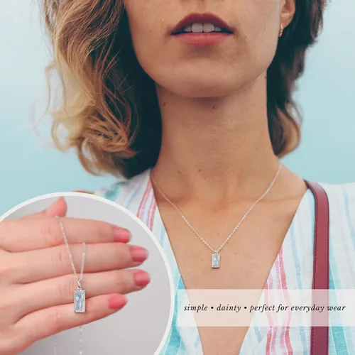 Miniatura 5 de HOPE LOVE SHINE New Beginnings Rainbow Moonstone Sterling Silver Necklace for Women