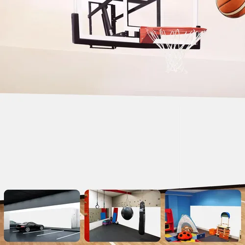 Miniatura 17 de Almohadillas de pared acolchadas para gimnasio, alfombrillas de pared de baloncesto, almohadillas de pared de espuma de 2 pulgadas de grosor, Gris