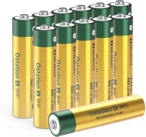 Miniatura 8 de OLIGHT B Pro AA Baterías NiMH recargables, paquete de 8 unidades, 2100 mAh de alta capacidad, voltaje de batería de 1.2 V, ideal para dispositivos