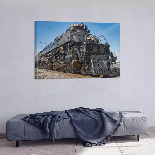 Miniatura 4 de Union Pacific 4014 - Póster de lona de tren de locomotora para niño grande, decoración de dormitorio, paisaje deportivo, oficina, habitación