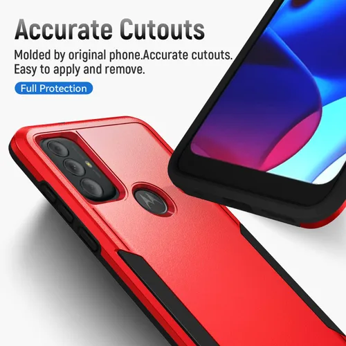 Miniatura 2 de Funda para Moto G Play 2023, con protector de pantalla [probada contra caídas de grado militar], funda protectora resistente robusta de servicio