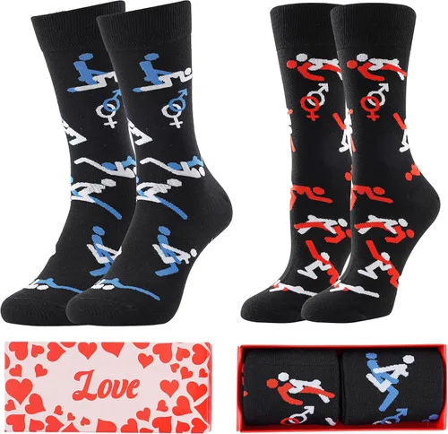 BONANGEL Calcetines de vestir divertidos para hombre, coloridos y divertidos, calcetines locos, regalos para hombres
