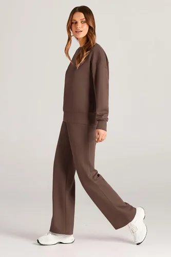Miniatura 8 de PRETTYGARDEN Conjunto de 2 piezas para mujer, camiseta de manga larga y pantalones largos para otoño, conjunto de chándal