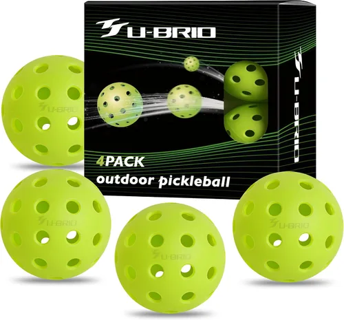 Miniatura 15 de Paquete de 3/4/12 pelotas de pickleball para exteriores de grado profesional de 40 agujeros, probadas por jugadores con diseño resistente al viento