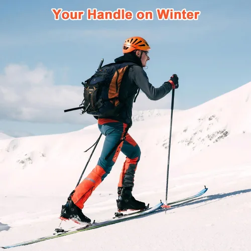 Miniatura 6 de ihuan Guantes impermeables de invierno para esquí de nieve para mujeres y hombres, clima frío, pantalla táctil térmica cálida para correr, ciclismo
