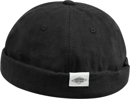 Miniatura 6 de Croogo Brimless Docker - Gorro unisex enrollado con puños enrollados, gorro de algodón sin visera, gorro de algodón para propietario, gorra casual