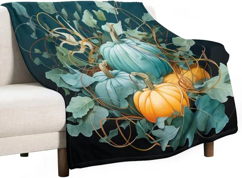 Miniatura 37 de Manta de vellón con estampado botánico de flores de terracota y primavera, manta de franela para el hogar, cama, sofá para niños y adultos, 70 x 80