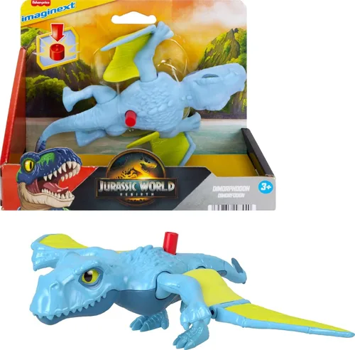 Miniatura 8 de Fisher-Price Imaginext Figura de acción de dinosaurio del mundo jurásico con movimiento activado por niños, juguete de Tiranosaurio Rex de 20 cm