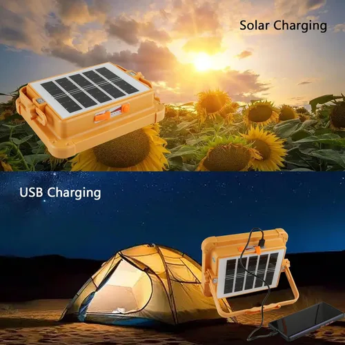 Miniatura 6 de Luz de trabajo recargable portátil solar, 16500 mAh, 120 W, batería de inundación magnética, luz de trabajo de 10000 lm, luces LED para exteriores