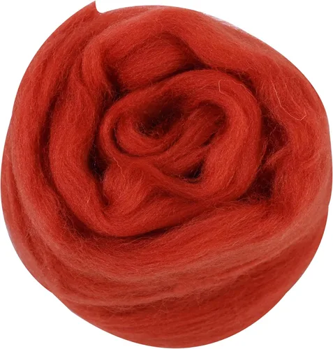 Miniatura 15 de 24 tipos de lana rosa, 4.23 oz (120 g), adecuado para fieltro húmedo y fieltro de aguja de telas hiladas de lana. Un paquete de prueba está Tonos
