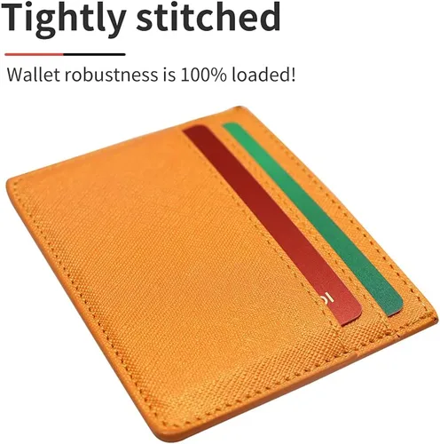 Miniatura 5 de Samusil - Cartera de piel sintética 2 unidades 6 tarjetas dinero en efectivo 39in de F