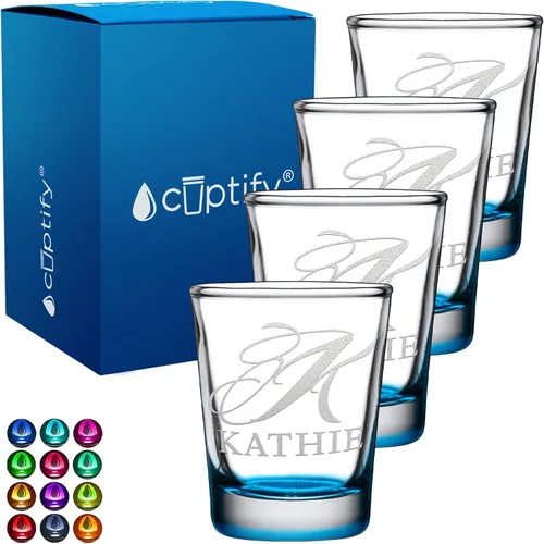Miniatura 80 de Juego de 2 vasos de chupito personalizados para hombre, fondo azul, 2 onzas, grabados, regalo personalizado para cumpleaños, bodas, día del padre