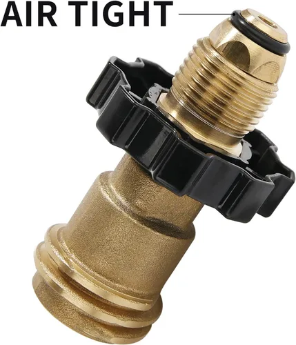 Miniatura 3 de Adaptador de tanque de propano de ajuste universal que convierte POL a QCC1 / Tipo 1 con llave, adaptador de manguera de propano
