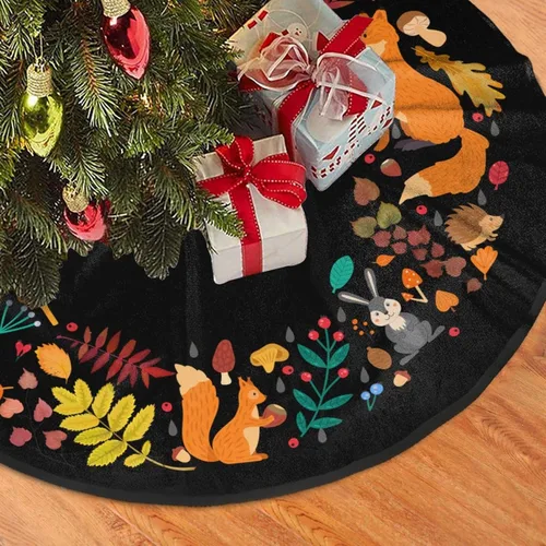 Miniatura 3 de Corona de bosque de hongos gótico para árbol de Navidad, hermosa para adornos de fiesta de Navidad, accesorio de decoración de vacaciones, 36