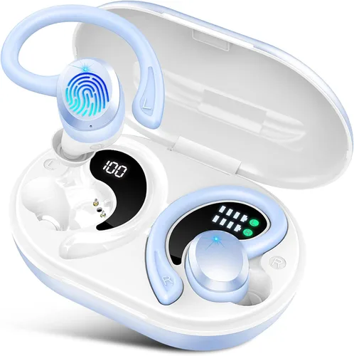Miniatura 13 de Auriculares Inalámbricos Deportivos, Auriculares Bluetooth 5.4 2025 con Graves Hi-Fi Estéreo Over Ear, 56Hrs Auriculares con Cancelación de Ruido