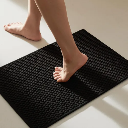 Miniatura 95 de TYUU Alfombras de Baño Antideslizantes Lavables, Tapete de Baño Súper Absorbente Delgado de Pila Baja para Secar Rápido, Alfombra de Baño Pequeña