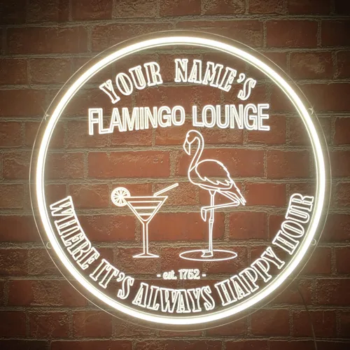 Miniatura 9 de Letrero de neón personalizado para bar de cócteles, regulable, con nombre personalizado, para cócteles de neón del año EST, letrero iluminado