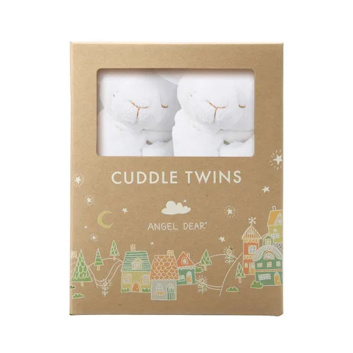 Miniatura 14 de Set de muñecos para abrazar Angel Dear, Cuddle Twins., Cordero rosado