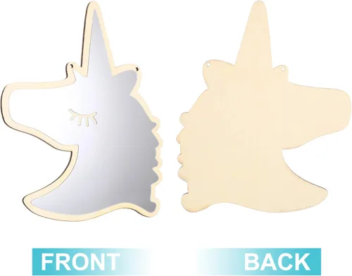 Miniatura 3 de BESPORTBLE Pegatinas para habitación de niños y niñas, espejo acrílico, decoración de habitación, espejo de pared fácil de instalar