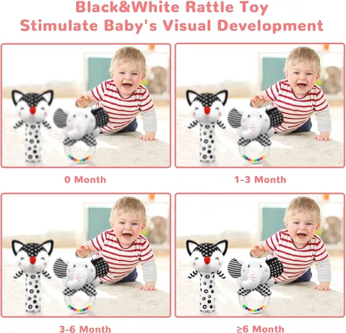 Miniatura 2 de Sonajeros para bebés 0-6 meses, juguetes para recién nacidos, juguetes para bebés 0-3 meses, sonajeros para bebés 0-6 meses, juguetes para bebés 0-6