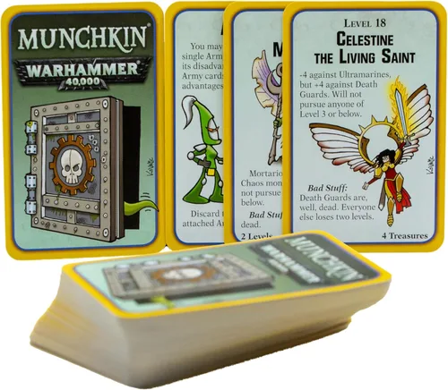 Miniatura 3 de Steve Jackson Games Munchkin Warhammer 40,000 Batallas estratégicas con humor cruzado de Warhammer Parodia Grimdark para 3-6 jugadores Edades