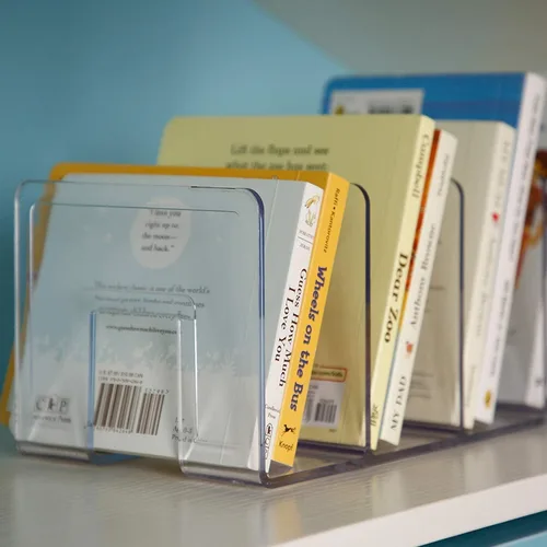 Miniatura 4 de YAGELI Organizador de archivos de escritorio de acrílico transparente, organizador de bolsos, divisor de embrague, carpeta de malla, suministros